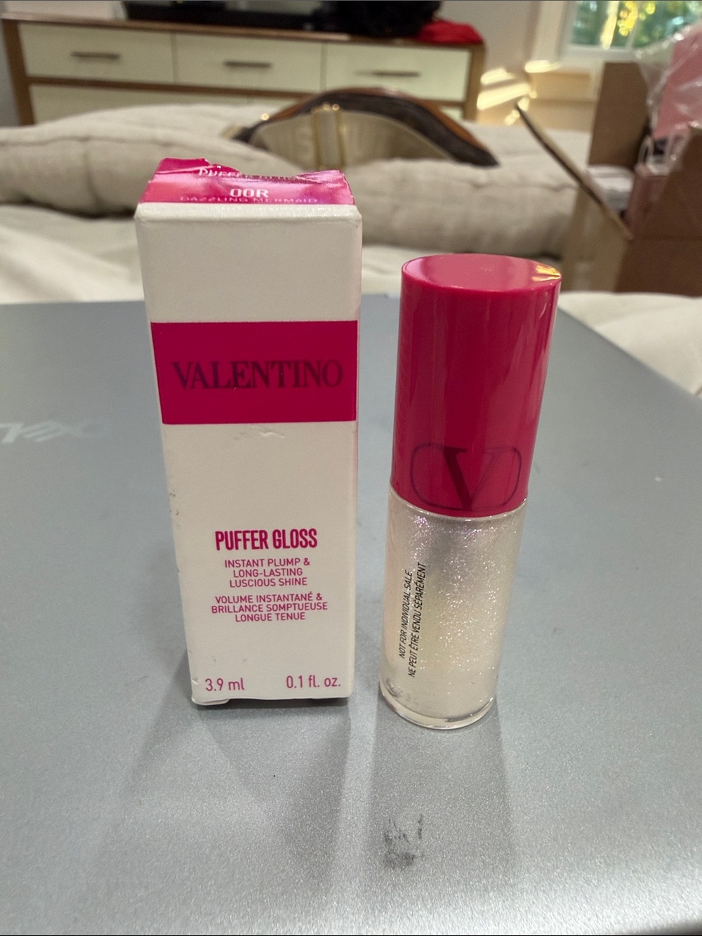 Valentino Puffer Gloss Lip Gloss- 00R Dazzling Mermaid